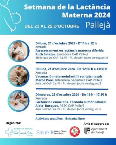 Setmana de la Lactància Materna - Pallejà 2024